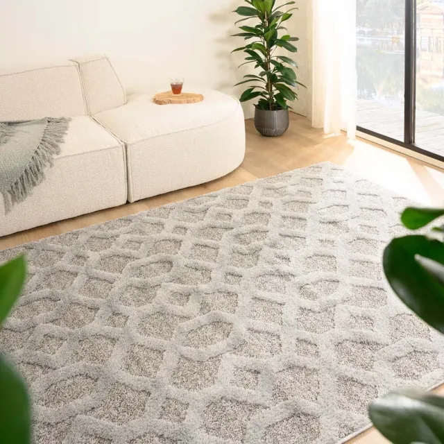 Tapeso Scandinavisch vloerkleed - Fjord Ro grijs 280x370