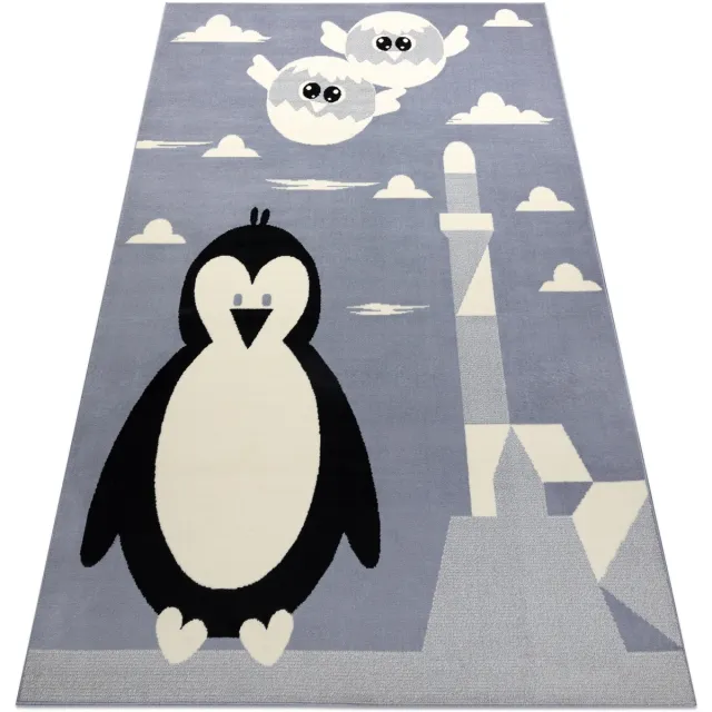 RUGSX Kleden Rugsx Tapijt BCF FLASH Penguin 3997 - pinguïn 200x300 cm Grijs