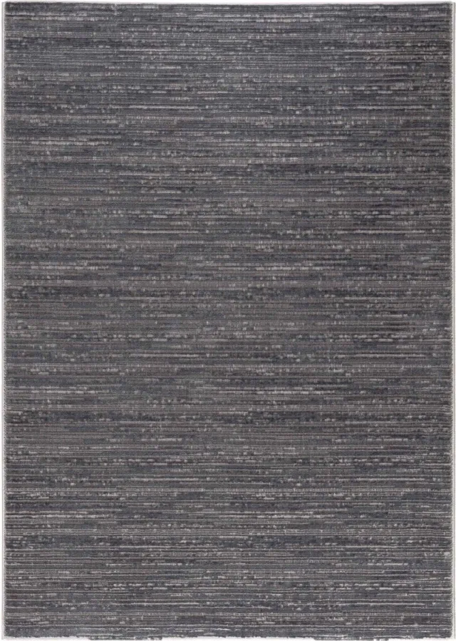 flycarpets Eleganza Modern Laagpolig Gestreept Vloerkleed - Donkergrijs
