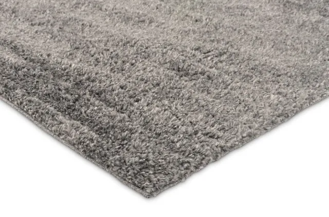 Vercai Rugs Parma Collectie - Hoogpolig Vloerkleed - Shaggy Tapijt voor Woonkamer - Polyester - Grijs
