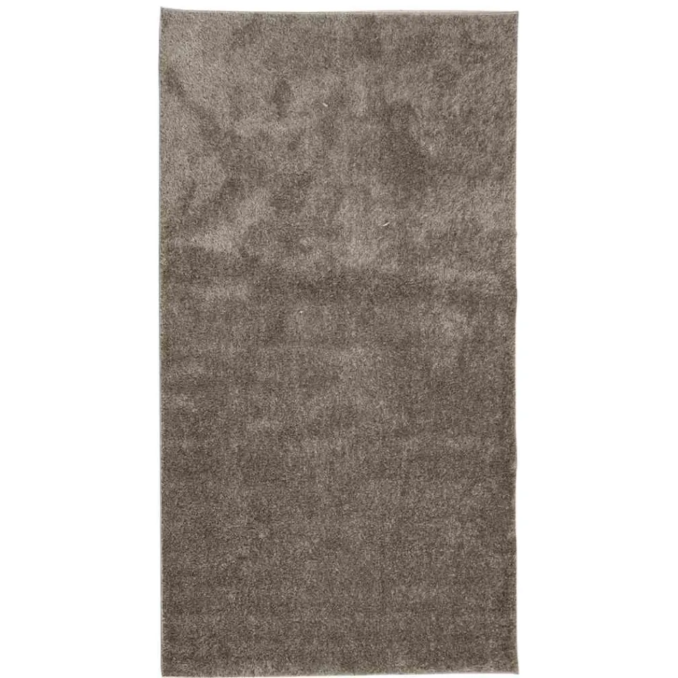 vidaXL Vloerkleed ISTAN hoogpolig glanzend 80x150 cm grijs, foto 3