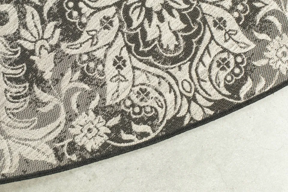 Zuiver Outdoor Vloerkleed 'Coventry' 280cm, kleur Zwart, foto 6