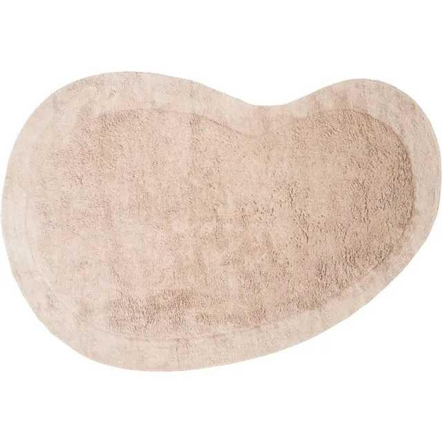 Veer Carpets Wasbaar Vloerkleed Bodi - Beige - Effen Design Vloerkleed in Scandinavische / Kinderkamer Stijl