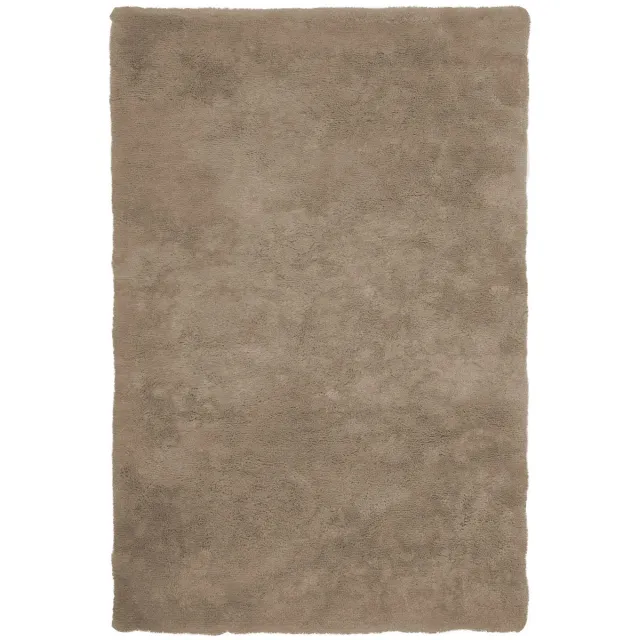 Padiro knus hoogpolig shaggy vloerkleed 160 x 230 cm - lichtbeige - modern effen ontwerp - met een zachte uitstraling - voor vloerverwarming - van polyester