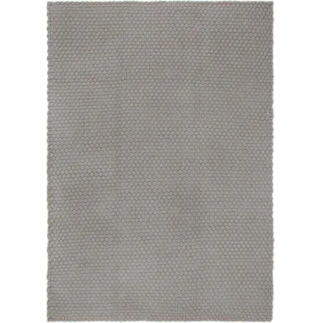 vidaXL Vloerkleed rechthoekig 160x230 cm katoen grijs
