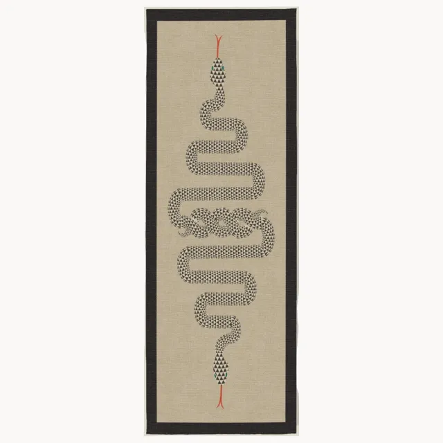 Ruggable Wasbare laagpolige loper Venom by Jonathan Adler Beige