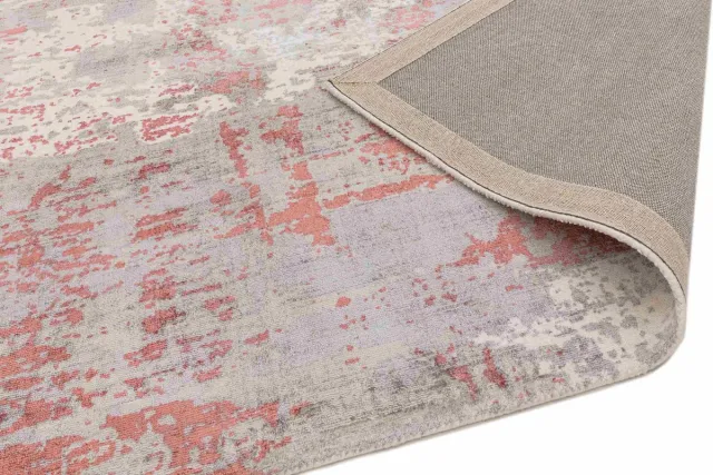 Eazy Living Easy Living - Gatsby-red Vloerkleed - Rechthoek - Laagpolig Tapijt - Landelijk - Grijs, Rood