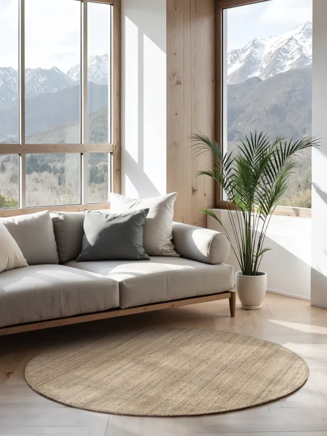 flycarpets Bouclé Jaipur - Jute Vloerkleed Rond - Taupe - Laagpolig - Rond 160 cm Naturel