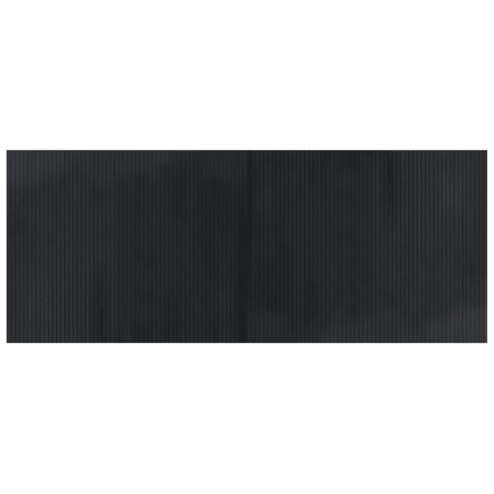 vidaXL Vloerkleed rechthoekig 80x200 cm bamboe zwart, foto 3