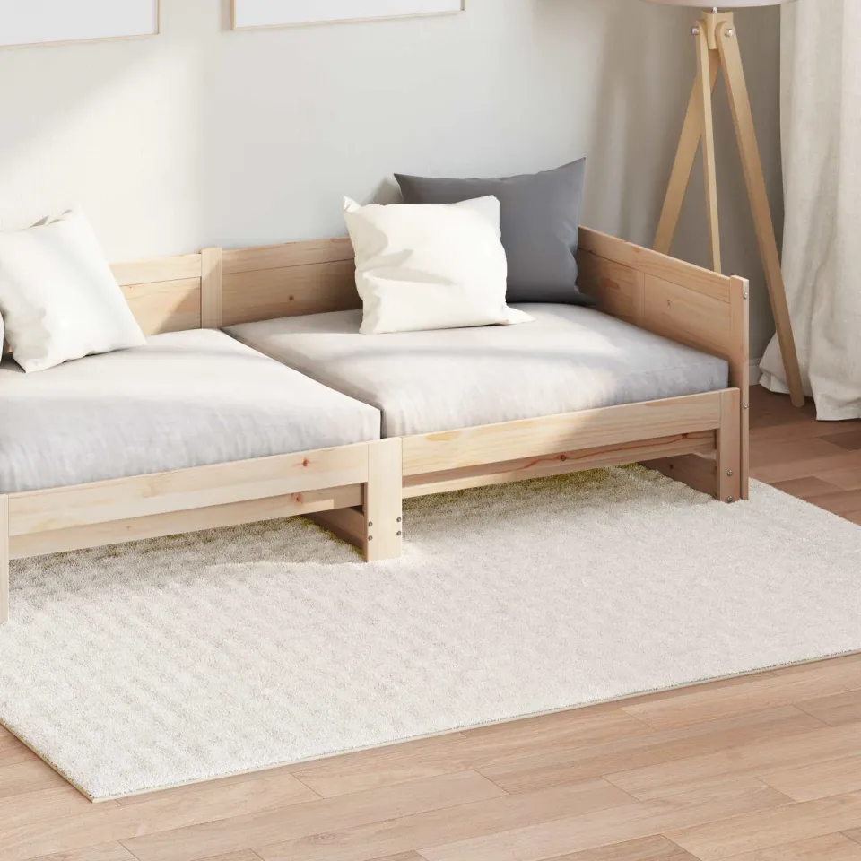 vidaXL Binnen kleed SIROLO Crèmekleurig 120 x 170 cm Polyester, foto 3