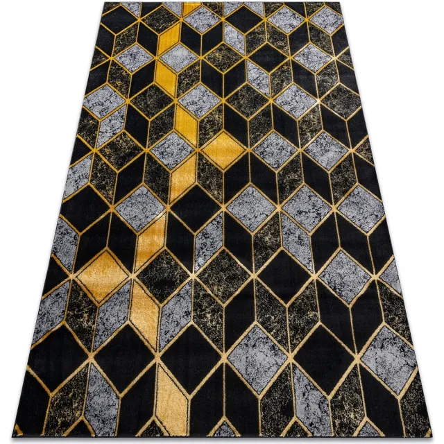 RUGSX Kleden Rugsx Tapijt GLOSS Modern 400B 86 stijlvol, glamour, 180x270 cm Zwart