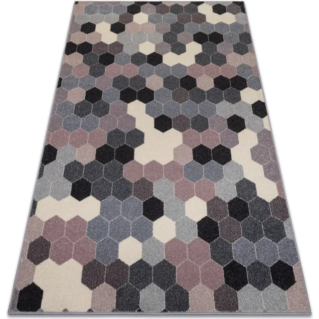 RUGSX Kleden Rugsx Tapijt HEOS 78537 grijskleuring / rozekleuring / 160x220 cm