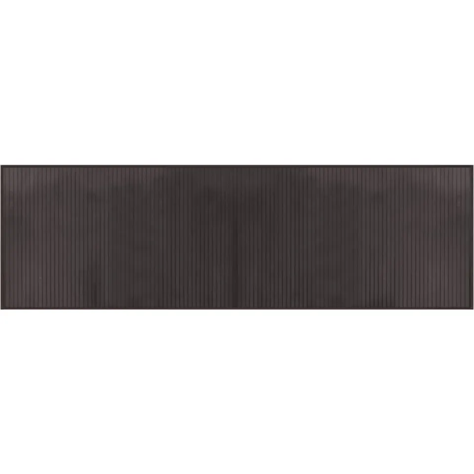 vidaXL Vloerkleed rechthoekig 60x200 cm bamboe donkerbruin bruin, foto 3