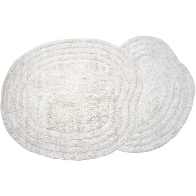 Veer Carpets Wasbaar Vloerkleed Zayn - Natural - Design Hoog-Laag Vloerkleed Wasbaar in Scandinavische / Japandi Stijl Creme