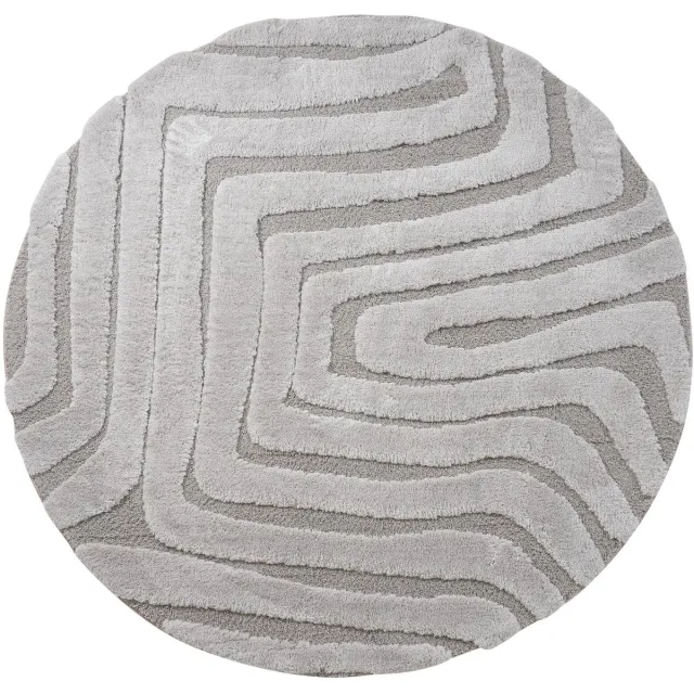 Veer Carpets Vloerkleed Lima Beige - Design Hoog-Laag Vloerkleed met Grafisch Lijnenpatroon in Scandinavische / Japandi Stijl