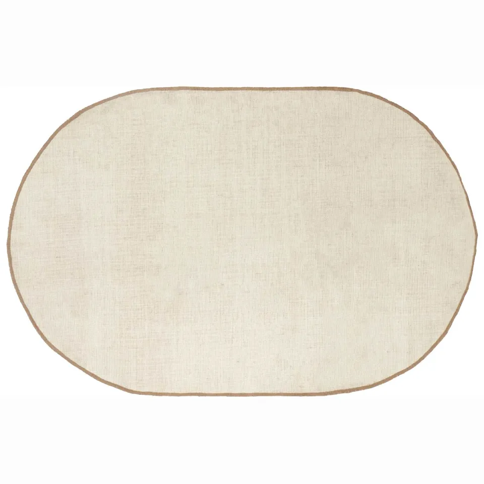 vidaXL Gebied Tapijt Naturel 122 x 183 cm Jute, foto 2