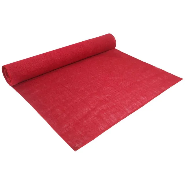 vidaXL Tuin - Jute - Net - 100 - cm - x - 25 - m - 280 - gsm - 100% - Tossa - Jute - Rood