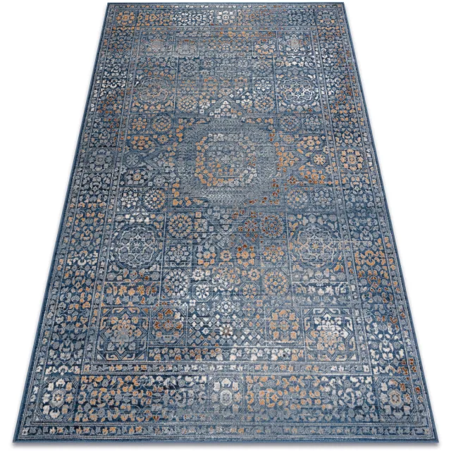 RUGSX Kleden Rugsx Wollen tapijt NAIN Ornament, vintage 7708/51611 bl 80x150 cm Blauw