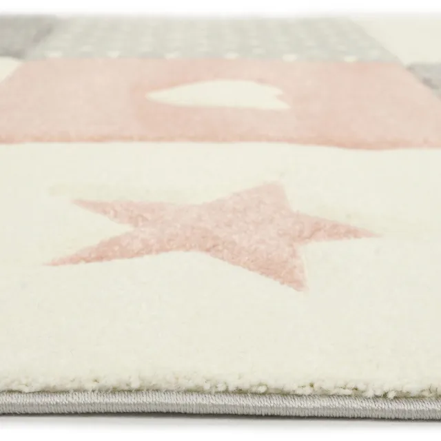 Merinos Kinderkamer Vloerkleed Roze-140 x 200 cm