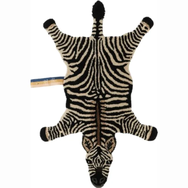 Doing Goods Stripey Zebra Vloerkleed - Klein Wit off white