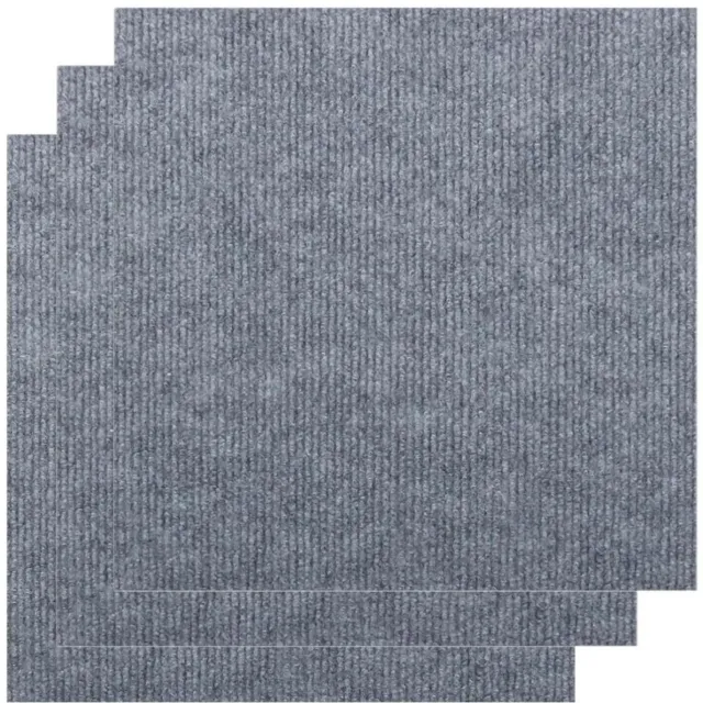 Thuys Tapijttegels – Vloerbedekking – Tapijt Tegel Set – Set van 30 – Zelfklevende Antislip Tapijten – 30cm x 30cm x 1cm – Grijs