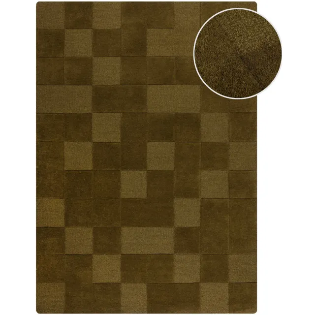 Flair Rugs Checkerboard Modern vloerkleed groen