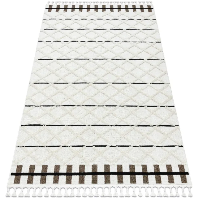 RUGSX Kleden Rugsx Tapijt SEVILLA Y611A kratka, ruitjes bruin / 120x170 cm
