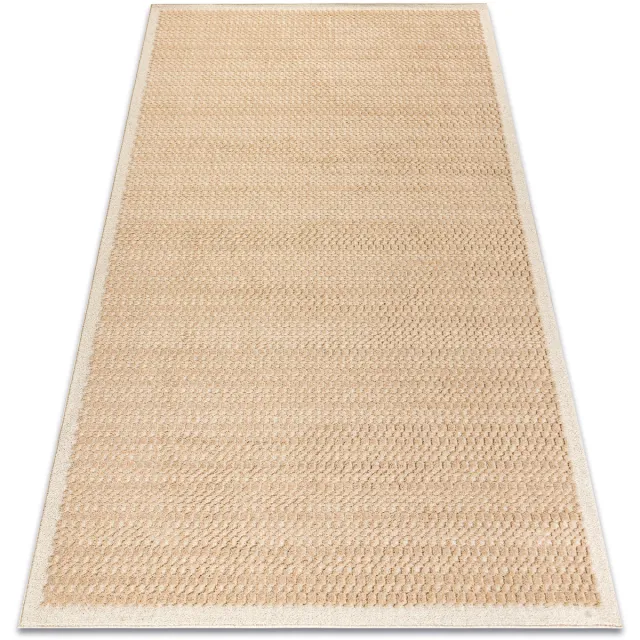RUGSX Kleden Rugsx FLUX 461.139.SA130 wollen tapijt OSTA - Geometrisc 80x140 cm Beige