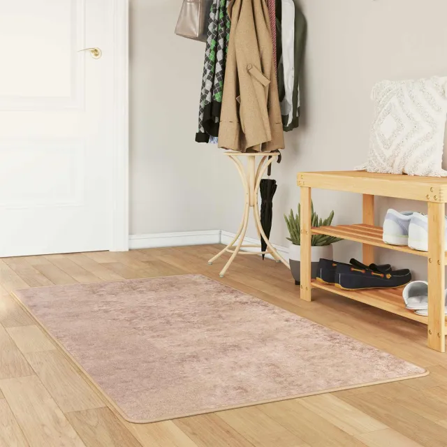 vidaXL Vloerkleedloper MARSA Zand 80 x 200 cm Polyester en PVC, foto 2