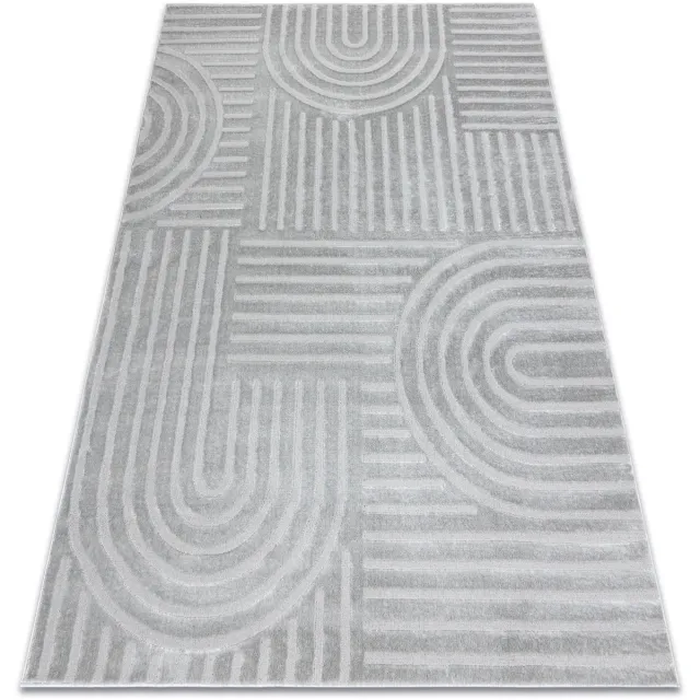 RUGSX Kleden Rugsx Tapijt BALANCE 1918 grijs - Geometrisch, structure 200x290 cm