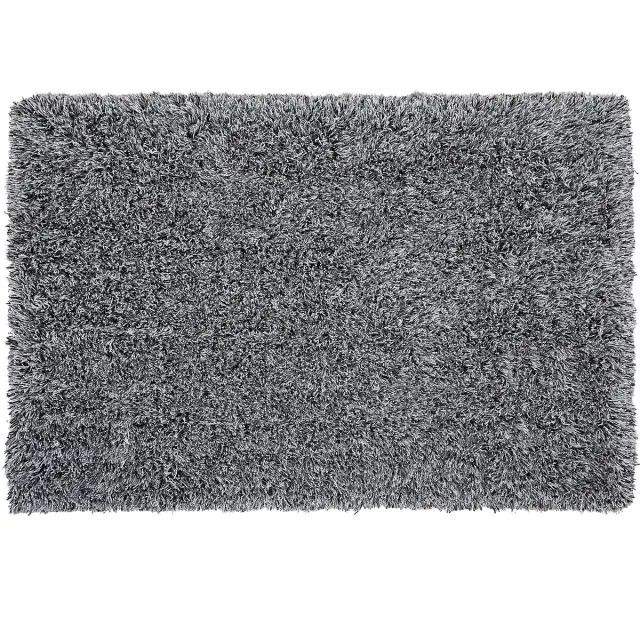 Beliani CIDE - Shaggy vloerkleed - Zwart/Wit - Polyester, foto 3