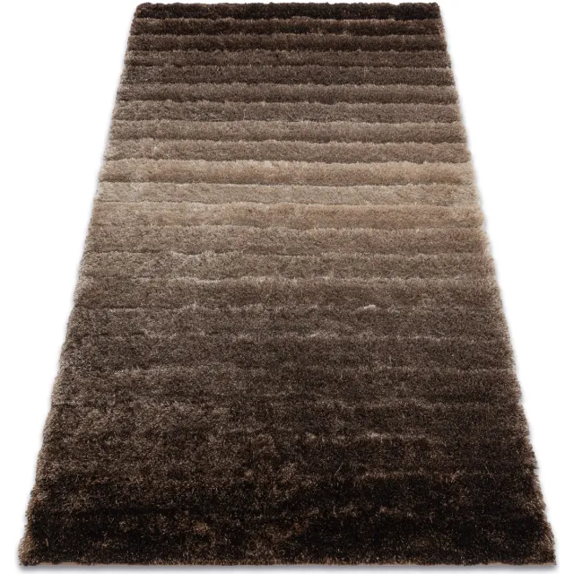 RUGSX Kleden Rugsx Tapijt shaggy FLIM 007-B3 modern, Strips Bruin