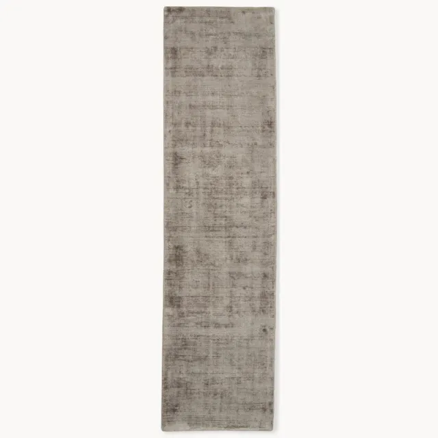 Westwing Collection Handgeweven viscose loper Jane Taupe