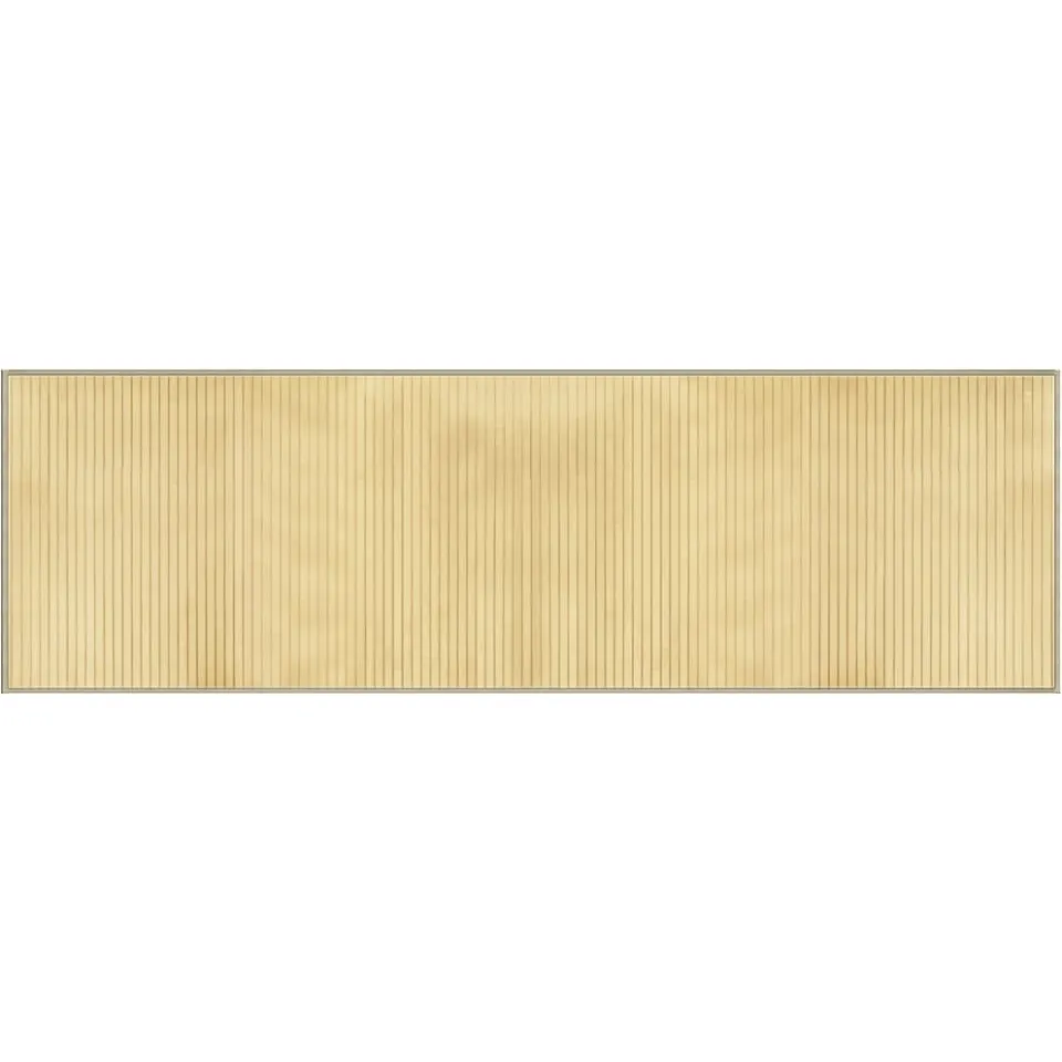 vidaXL Vloerkleed rechthoekig 60x200 cm bamboe lichtnaturel beige, foto 3