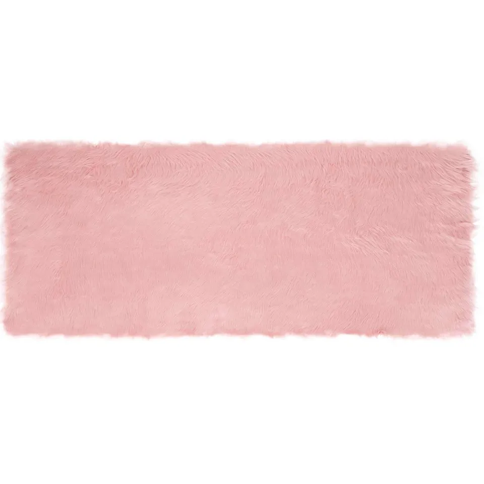 vidaXL Tapijt van imitatie TAFALLA Roze 80 x 200 cm Polyester