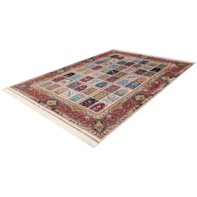 Batucci Portofino Vloerkleed - Perzisch Tapijt - Kashmir Stijl - Multi Kleuren - Ultra Luxe - Handgemaakt - Hoge Dichtheid Meer kleurig