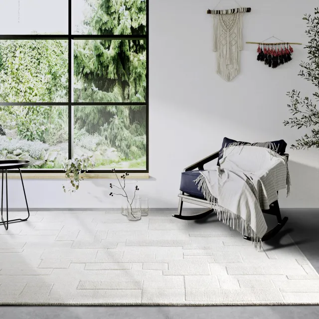 Villeroy & Boch Laagpolig vloerkleed Wol - Wilhelmine - Creme 80x250 cm