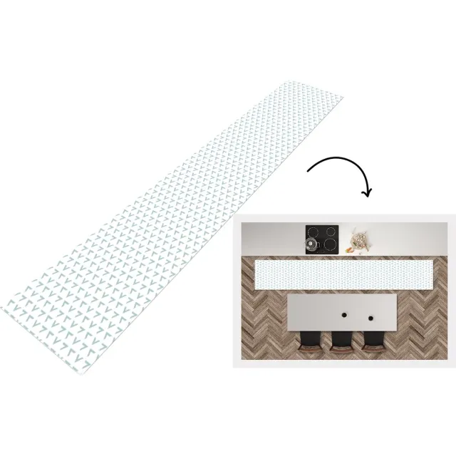 KitchenYeah Keukenloper - Loper keuken - Geometrie - Patronen - Abstract - Keukenloper vinyl Multicolor