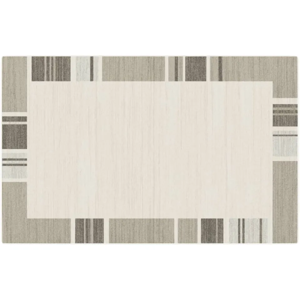 vidaXL Vloerkleed voor binnen buiten laagpolig 190x300 cm meerkleurig Taupe