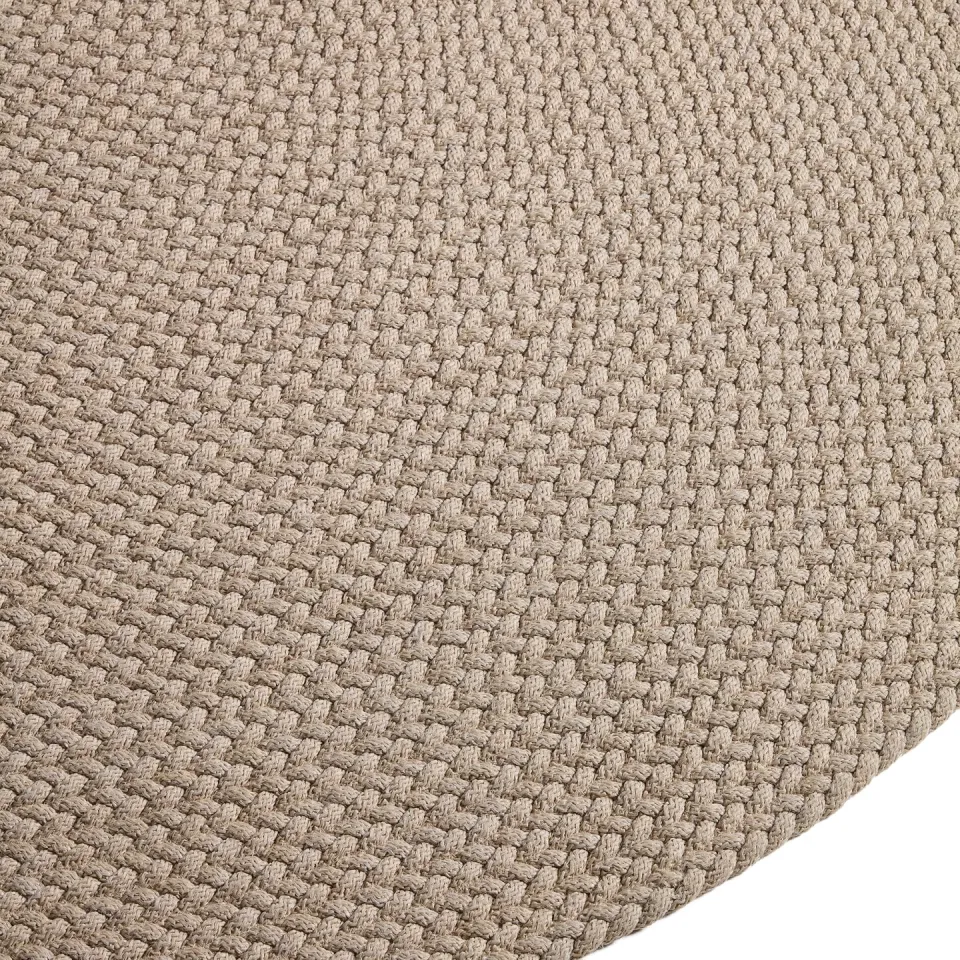 Kave Home Rond Vloerkleed 'Despas' 200cm, kleur Ecru, foto 2