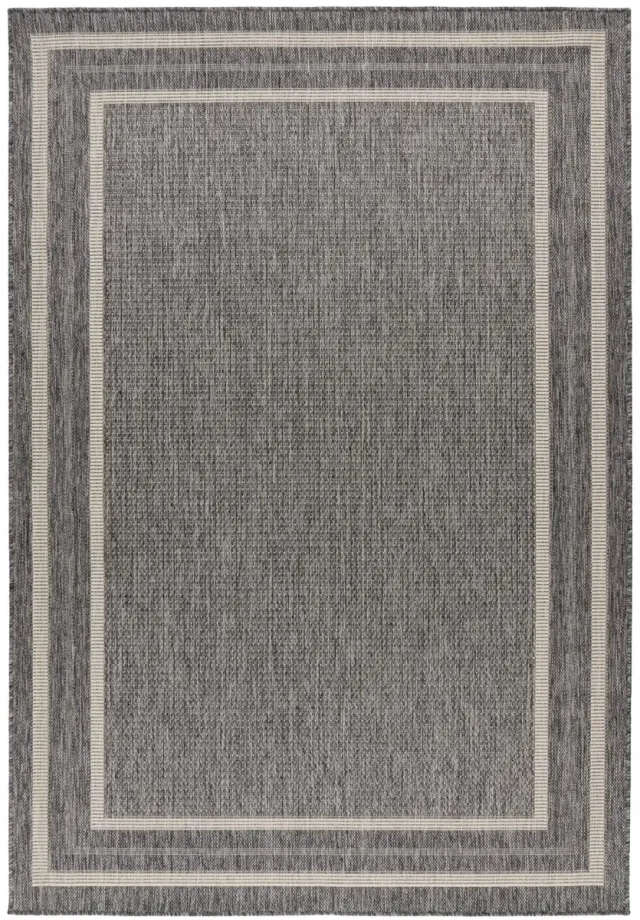 Dutch XXL Sisal Vloerkleed | Tapijt | Casa | Kader | Zilver | 200x290 cm