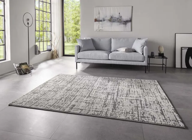 Elle Decoration Design vloerkleed - Gemme grijs 133x195