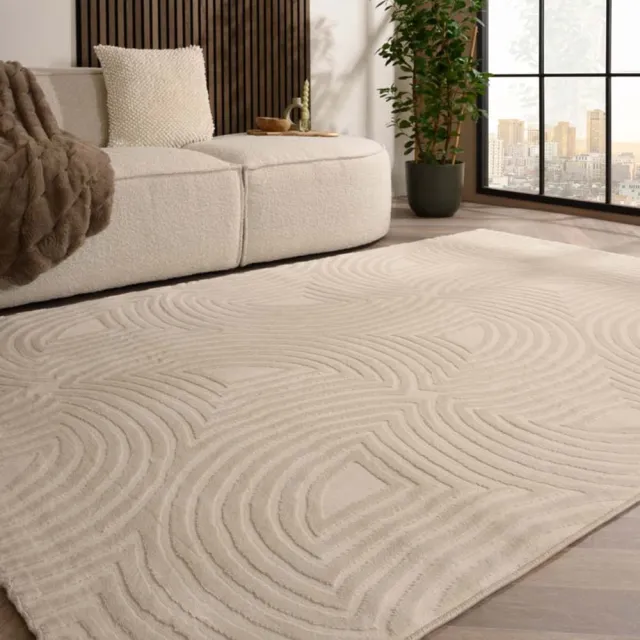 TrueWeave Scandinavisch vloerkleed - Serene Myra crème 80x150