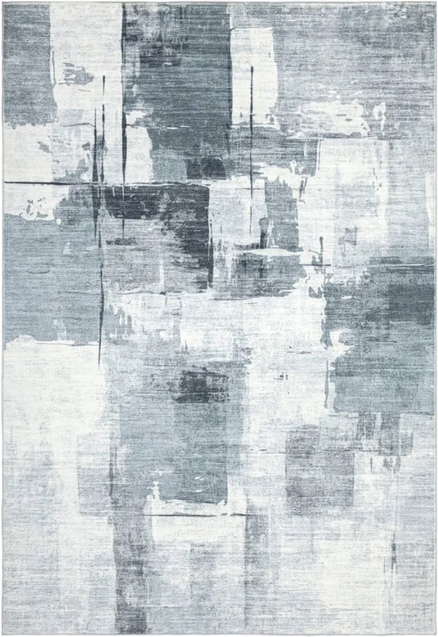 Meghan Lalee Vloerkleed Posh 300 grijs – 80 x 150 cm – 100% polyester, machinegeweven