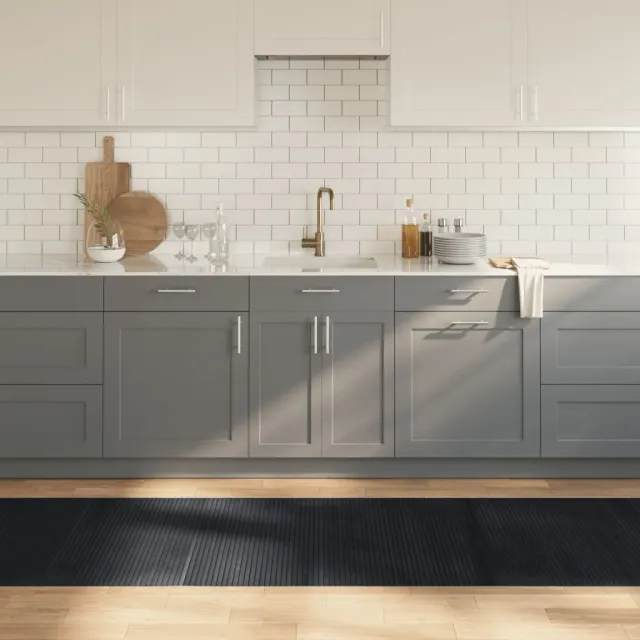 vidaXL Vloerkleed rechthoekig 80x300 cm bamboe zwart, foto 2