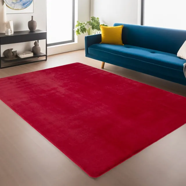Ayyildiz Antislip Vloerkleed Joy Rood 120 x 160 cm Effen Kleur Zacht