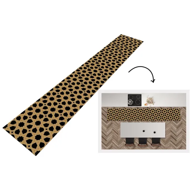 KitchenYeah Keukenloper - Keukenmat - Geometrisch - Patroon - Arabisch - Keuken vloerkleed Multicolor