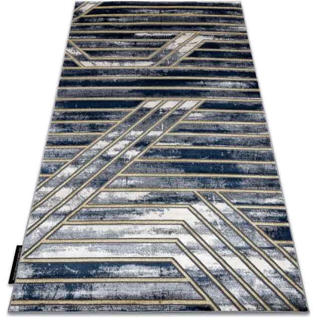 RUGSX Kleden Rugsx Tapijt DE LUXE modern 460 Lijnen Blauw
