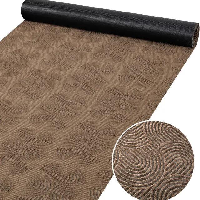 ANRO Tapijtloper Velora Bruin 280x50cm – Velours Gangloper Antislip Keukenloper Hal Op Maat