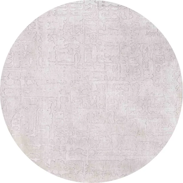 Louis de Poortere Wasbaar Binnen & Buiten Vloerkleed - 240 x 240 cm - Louis De Poortere Baobab Tsingy Oyster - Laagpolig Tapijt - Gerecycled PET - Made in Belgium - Circulair Grijs